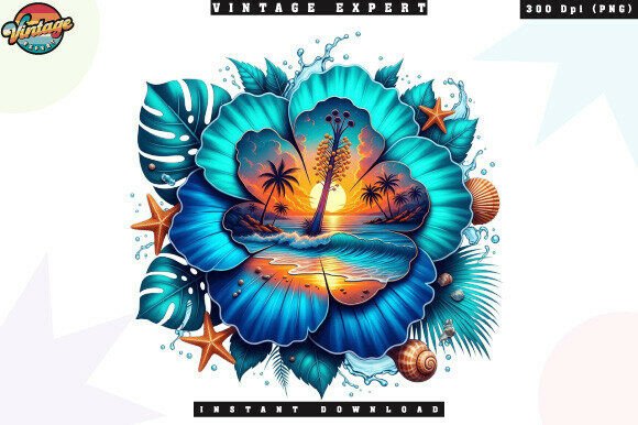 Download Tropical Sunset Hibiscus Flower PNG - Flower png Collection