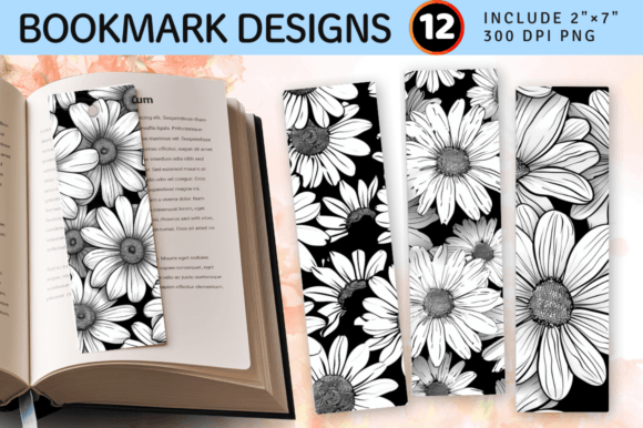 Download Black &amp; White Daisy Flower PNG Bookmark - Flower png Collection