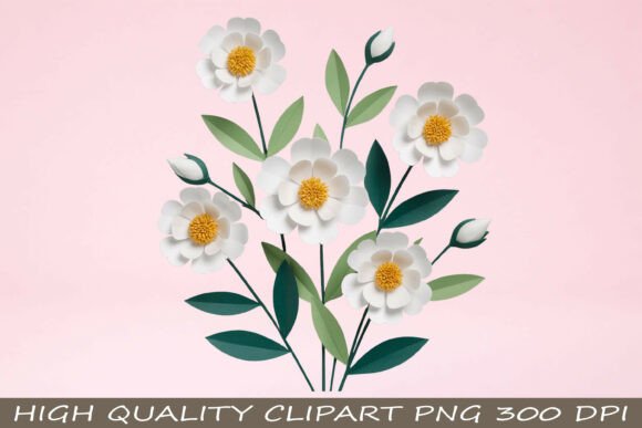 Download Daisy Flower Bouquet Clipart PNG - Premium Bundle