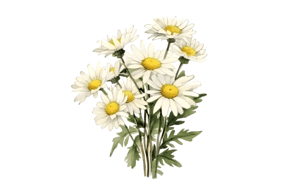 Download Watercolor Daisy Bouquet Clipart - Daisy bouquet clipart Collection
