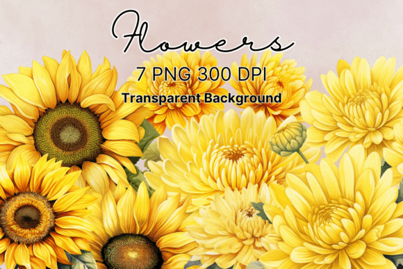 Download Flower Watercolor Clipart, Yellow Floral - Yellow floral Collection