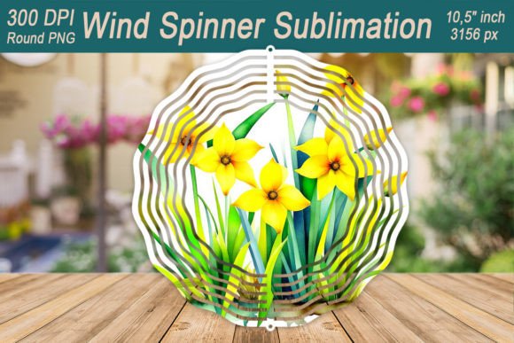 Download Narcissus Wind Spinner Sublimation - Premium Resources
