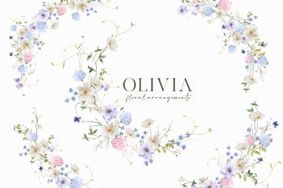 Download Wild Floral Arrangement Cliparts -Olivia - Arrangement Collection